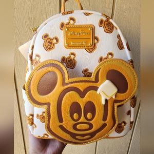 Mickey Mouse Disney Parks Waffle Loungefly Mini Backpack